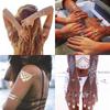 12 Bronzing Tattoo Stickers Set Beach Sexy Metallic Water Transfer Disposable Stickers