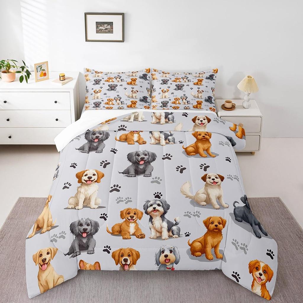 Tractor Bedding Sets for Boys Twin Size Toddler Kids Cute Cartoon Farm Animals Comforter Set Girls Children Farmhouse Country Down Comforter