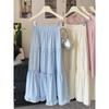 White cake skirt women's summer new j sweet bow high waist thin lace long skirt a word skirt umbrella skirt