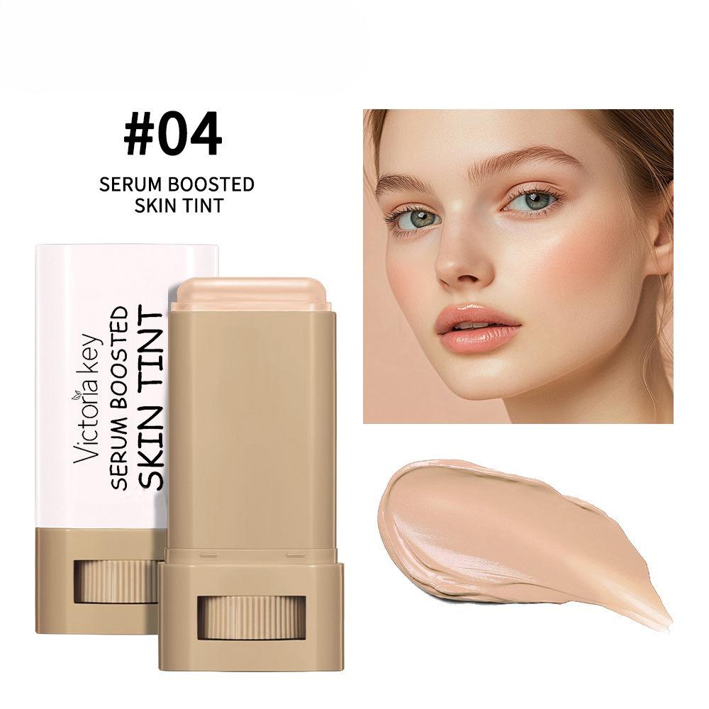 6 Farben Abdeckstift-Palette - Deckt Makel Akne Narben ab, Primer BB Cream Foundation Stick, Langanhaltendes Natürliches Finish Gesichts-Make-up für Alle Hauttypen
