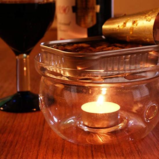 Heat-resistant Clear Glass Teapot Warmer for Boiling Water, Heat-resistant Up To 120°C (120°C)