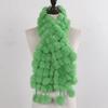 Women Winter Warm Rabbit Fur Scarf Hot Sale Natural Rabbit Fur Muffle Lady Scarves