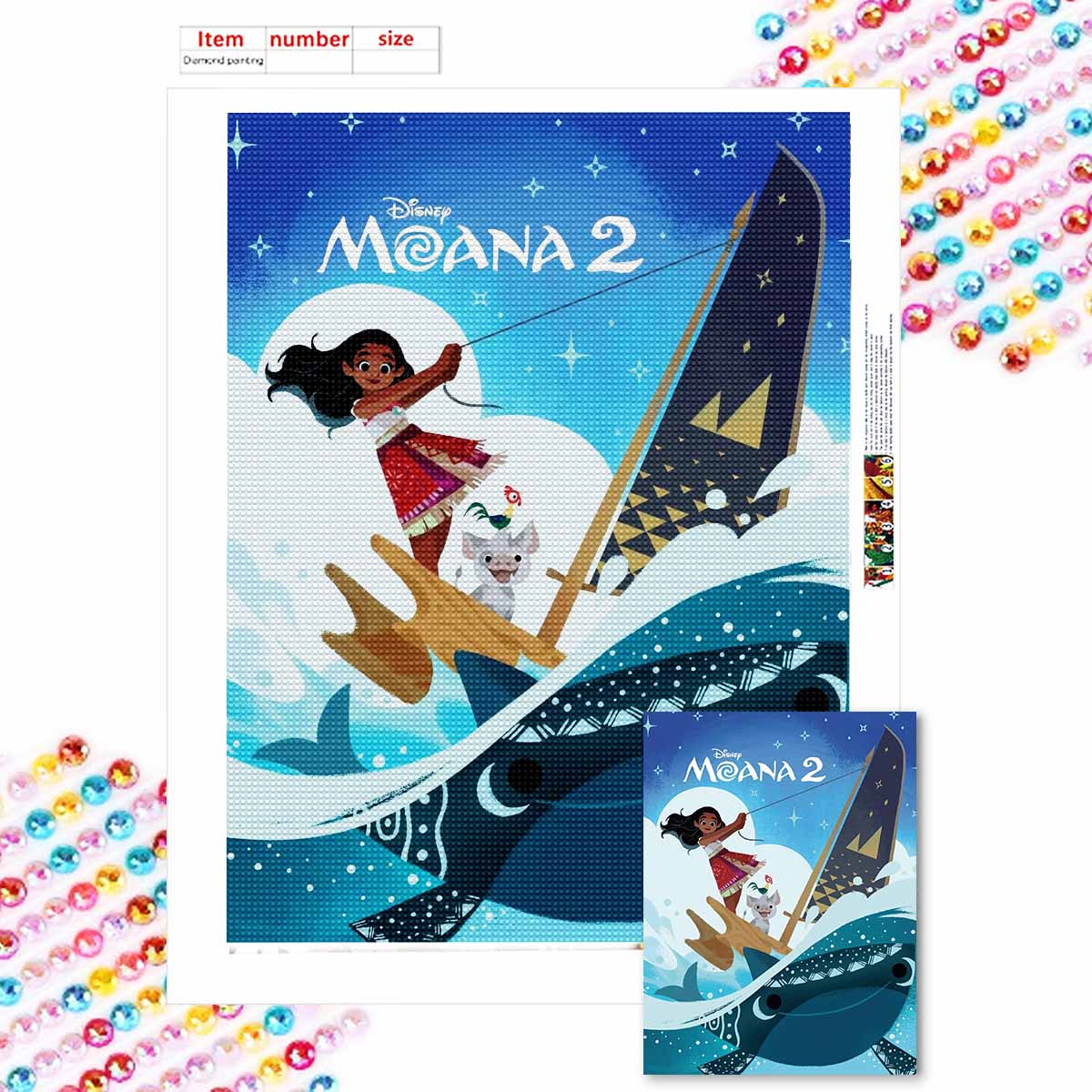 

Full Round Diamond Painting Drifting At Sea Art Rhinestone Picture Mosaic DIY 5D Cross Stitch Embroidery Home Decoration Round 20x30cm