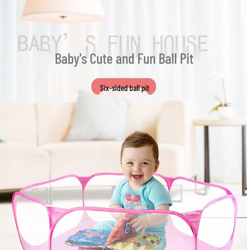 Hexagonal Children's Mesh Ocean Ball Tent and Animal Fence