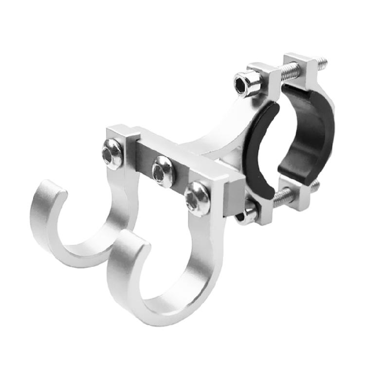 Aluminum Double Hook Easy to Install Double Hook for Motorcycle & Scooter Riders for for Hanging Helmets & Gear