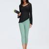 Women's Loose Fit Long Sleeve Pullover Hoodie V Neck Drawstring Waist Athletic Top for Yoga Fitness Casual Wear