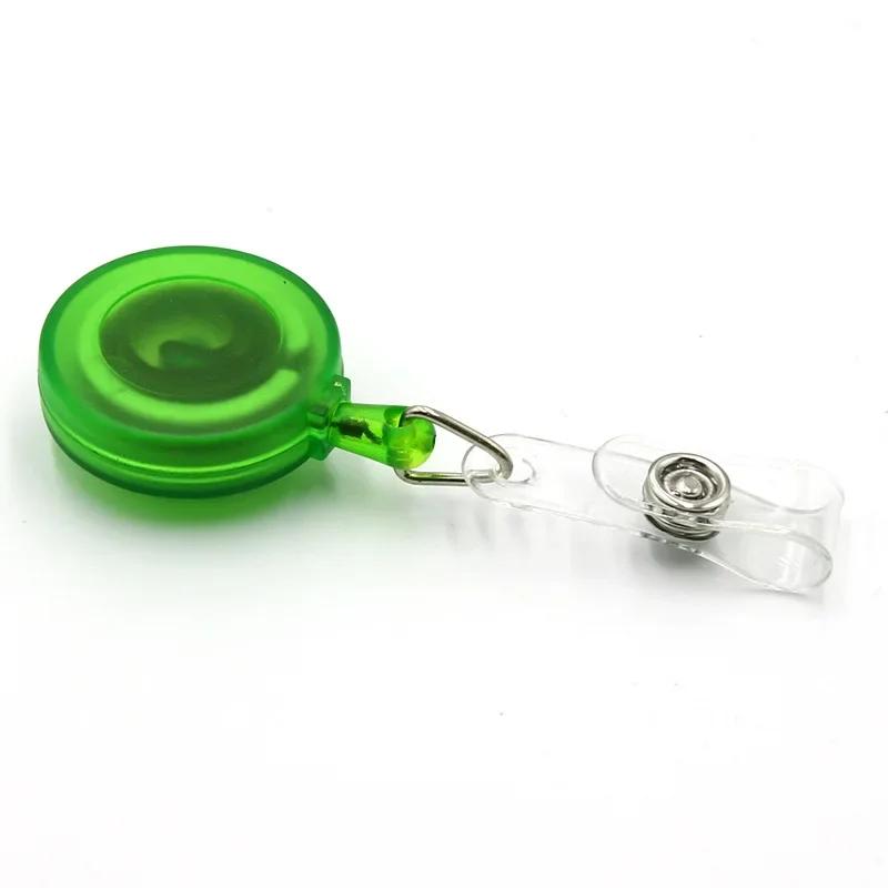 1Set Unisex ID Name Badge Credit Card Holder Employee's Staff Work Card Cover with Retractable Badge Reel Pass Bus Card Sleeve