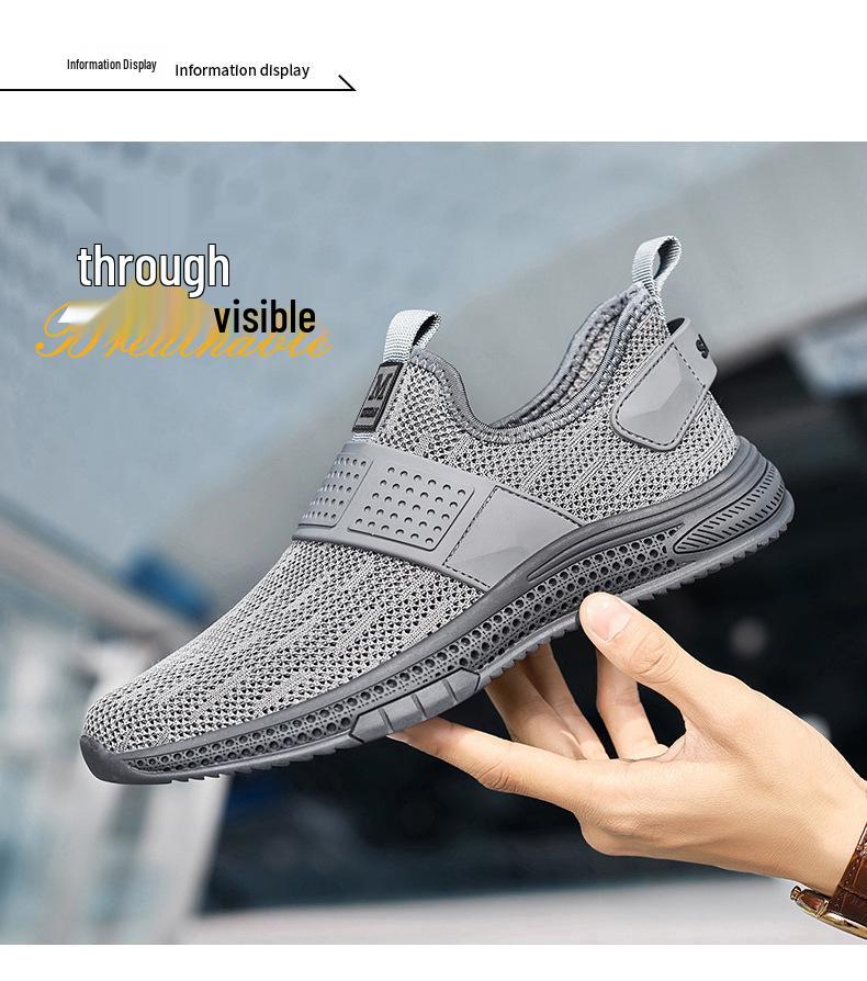 Men's Versatile Slip-On Mesh Casual Sports Shoes