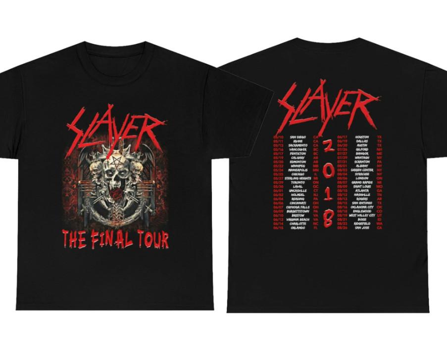 

Винтажная футболка унисекс Slayer 2 The Final Tour 2018 L