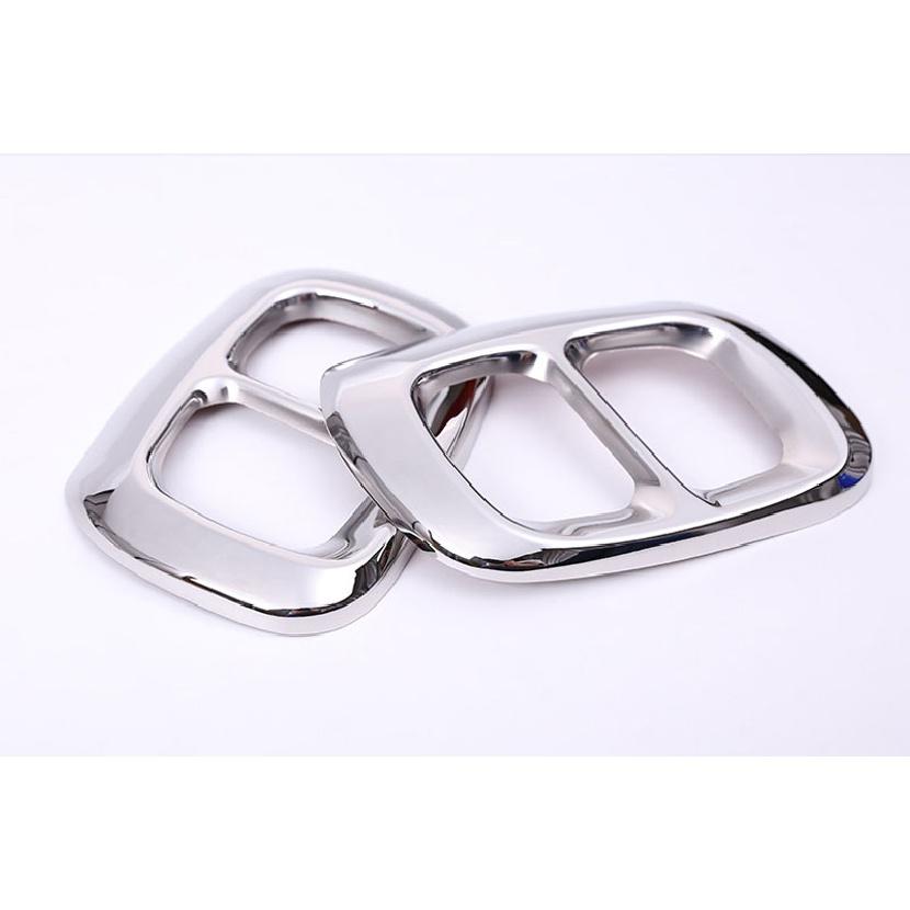 2pcs Glossy Black Stainless Steel For Mercedes Benz GLA Class X156 Car Exhaust Output Tail Cover Trim For Infiniti Q30