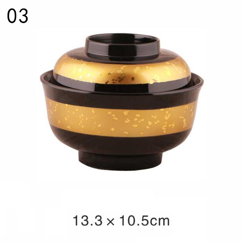 Japanese Style Miso Bowl With Lid Salad Rice Ramen Soup Bowls Udon Bowls Restaurant Ramen Noodles Container Tableware