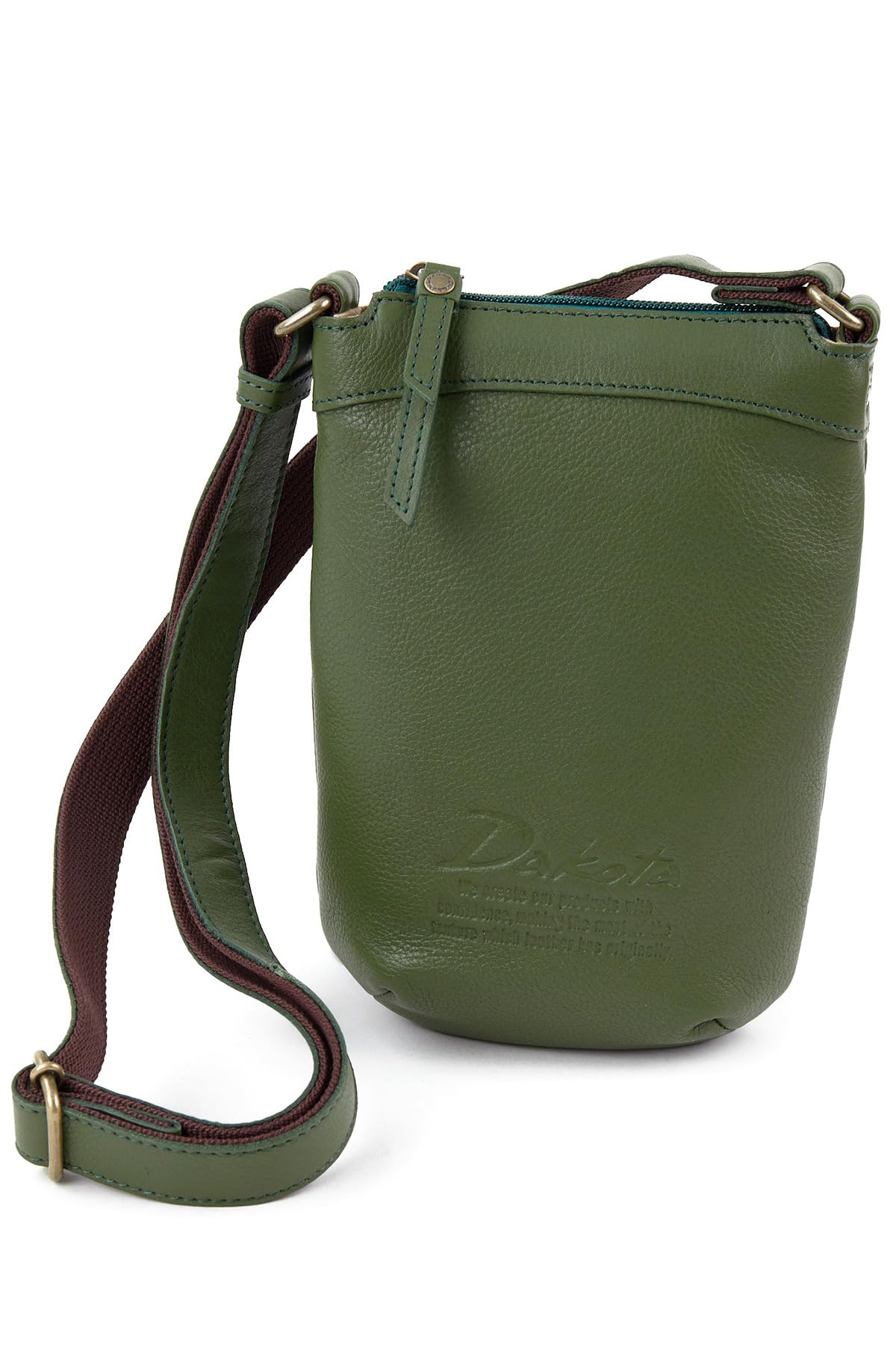 

Shoulder genuine emerald [Dakota] bag, leather, green, DA-1034514-56