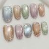 10pcs Hand Painted Gel Press Nails Beautiful Luxury Customized Design Handmade Press On Nails