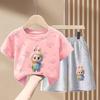 Children's Fashion Set Summer Girls' Cute Pure Cotton Set