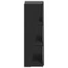 Side Shelf Black 33 x 32 x 100.5 cm Particleboard