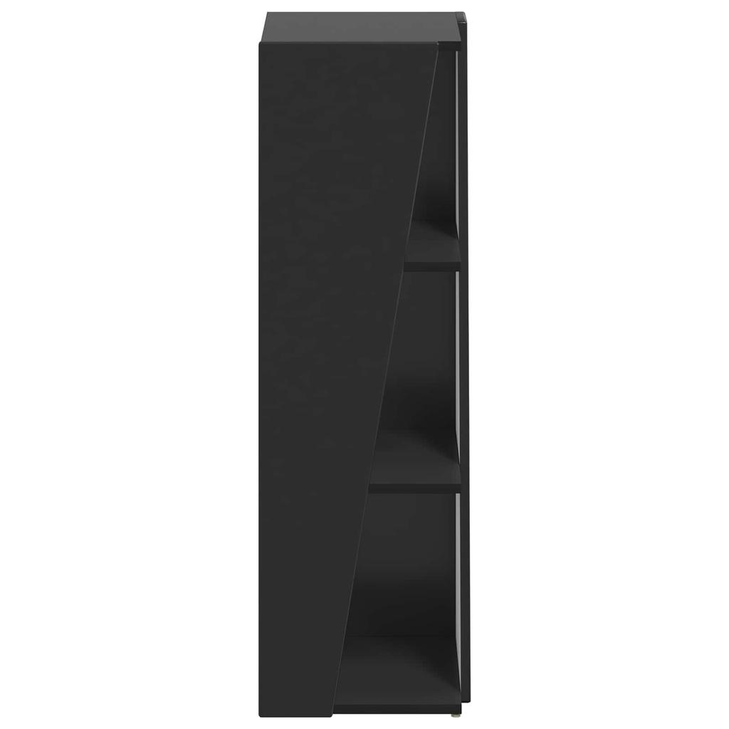 Side Shelf Black 33 x 32 x 100.5 cm Particleboard