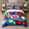 3Pcs Bedding SetBlackburn Rovers Football Soft Bed Sheet and Two Pillowcases Home Bedroom Decor