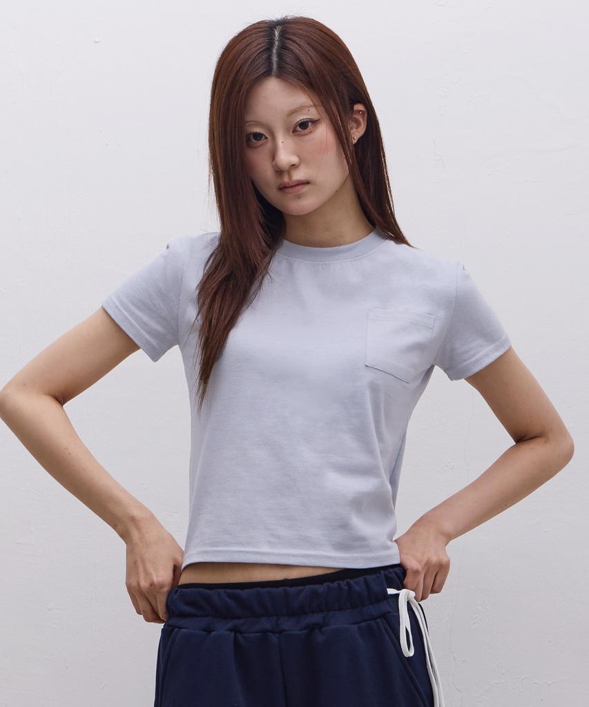 Ebeulisi Angel Patch Short Sleeve T-Shirt (Sky Blue)