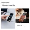 iPhone 17 Electroplated Leather Case with Stand for Apple 16 Pro Max
