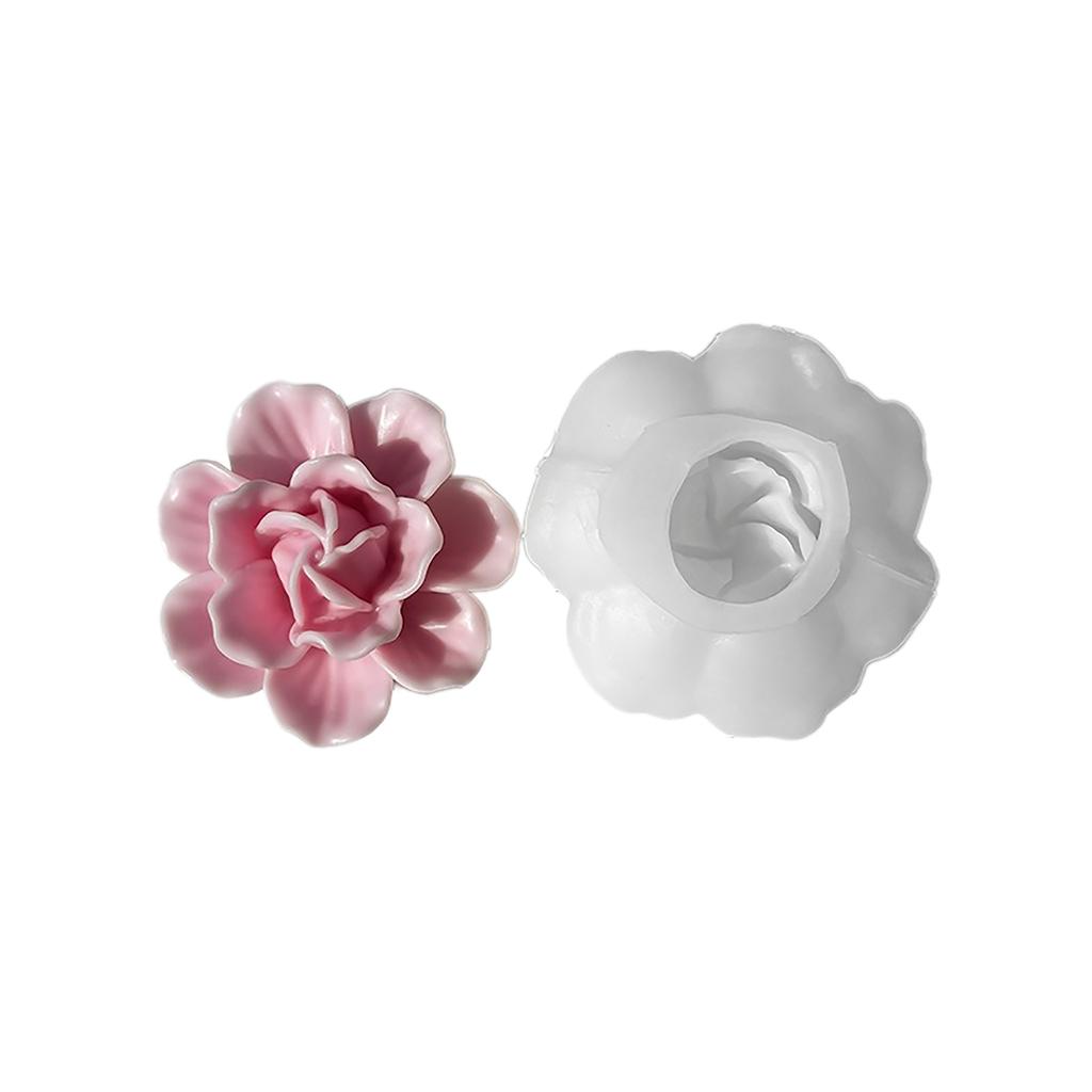 DIY Craft Molds 3D Simulated Flower Moulds DIY Project Molds Flower Shape Candle Molds Suitable for Crafts and Baking