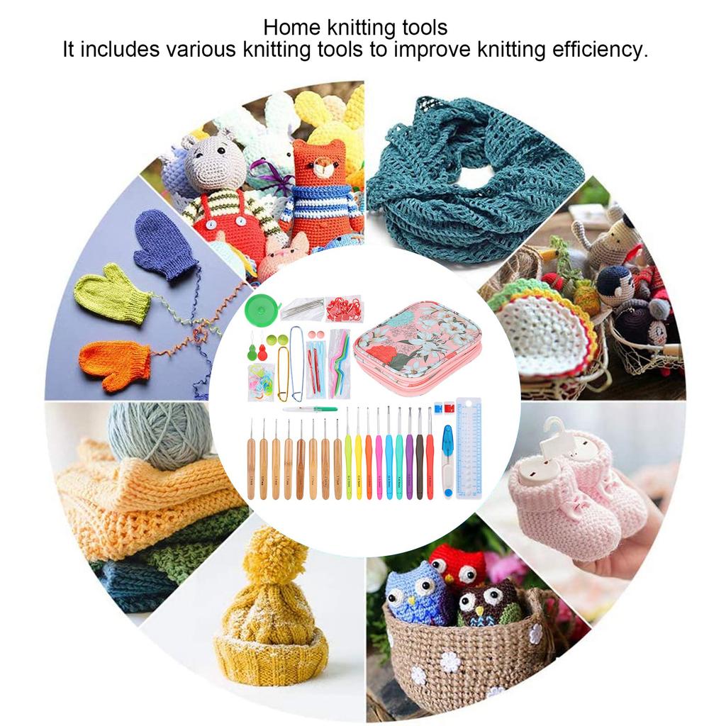 Crocheting Needle Colored   Soft Handle Knitting Crochet Set   Knitting Accessories