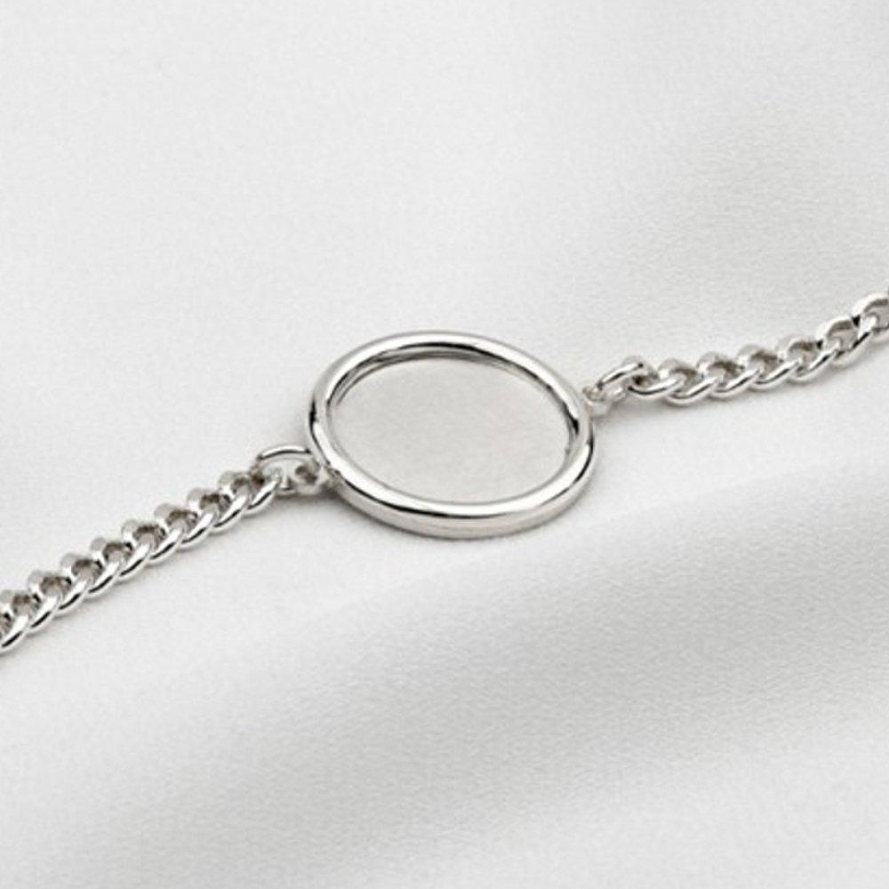 [As Little] Children's Silver Bracelet Kids Children's Silver 925 Coin Stone Gift