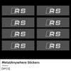 3D Metall Auto Emblem Buchstabe Dekorative Aufkleber Abzeichen Decal Für Audi Sport RS S Line QRS5 RS6 RS7 S7 S8 S5 S6 S7 QS5 Q5 Q7 Q8 TT