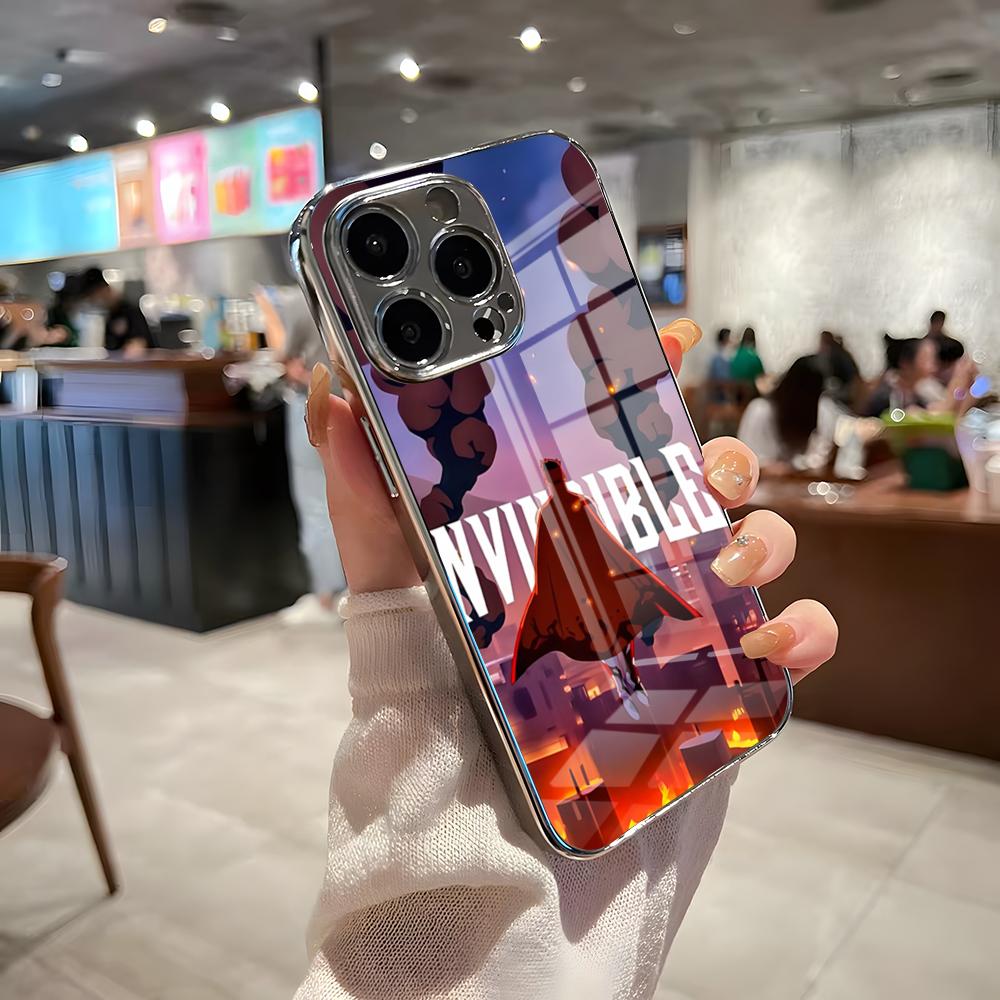 

Незламний мультяшний популярний чохол для телефону для IPhone 17 Pro Max 15 Pro 16 14 Plus 12 13 Mini 11 Pro Ударостійкий гальванізований скляний iPhone17 Pro