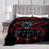1pc Batman: The Dark Knight Cartoon Blanket,Portable Throw for Travel & Camping, All Season Cozy Blanket,Ideal Gift