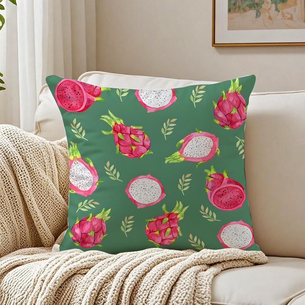 Fashionable Fruit Print Pattern Cushion Cover Pillowcase Antidustmite Living Room Sofa Decor Cushion Room