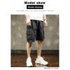 Men's workwear denim shorts 2026 new summer thin loose large size mid-length pants trendy wear-resistant five-point pants