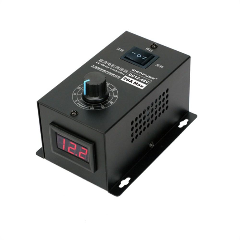Afișaj digital Reversibil 0~100% reglabil DC 12-48V 20A DC Controller de viteză a motorului Regulator PWM 12V 24V 48V 1200W