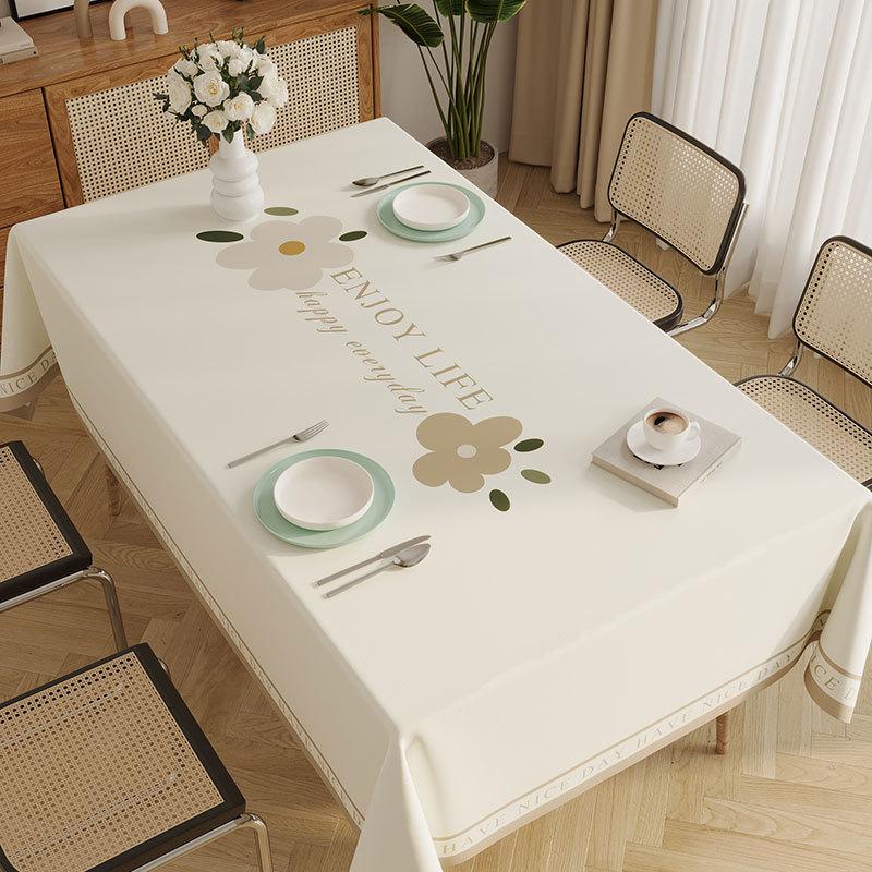 New Year'S Fresh Tablecloth Leave-In Waterproof And Oil-Proof Pvc Dining Table Tablecloth Tablecloth Cover Cloth Coffee Table Tablecloth