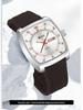 Oufanni Waterproof Men's Steel Band Quartz Watch with Luminous Dial and Double Calendar