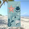 Nautical Ocean Themed Beach Towel Patterned Sunscreen And Windproof Suitable For Swimming Pool Camping Travel Blanket