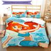 3pcs Winx Club Bedding Set Duvet Cover Closure Includes 1 Duvet Cover & 2 Pillowcases, Soft and Comfortable for All Seasons.
