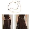 Bohemian Vintage Taillengürtel mit Muschelperlen-Weberei für Sommerkleid-Accessoires
