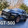 RFV6 1:24 Ford Mustang Shelby GT500 Alloy Sports Car Model Diecasts Metal Toy Car Model Simulation Sound Light Collection Kids Gifts