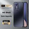 Xiaomi 12 Phone Case, Xiaomi 12X Protective Cover, AG Frosted Lens Full Protection, Simple Anti-Drop, XIAOMI Luxury Style,n, Outer, Graphite Black