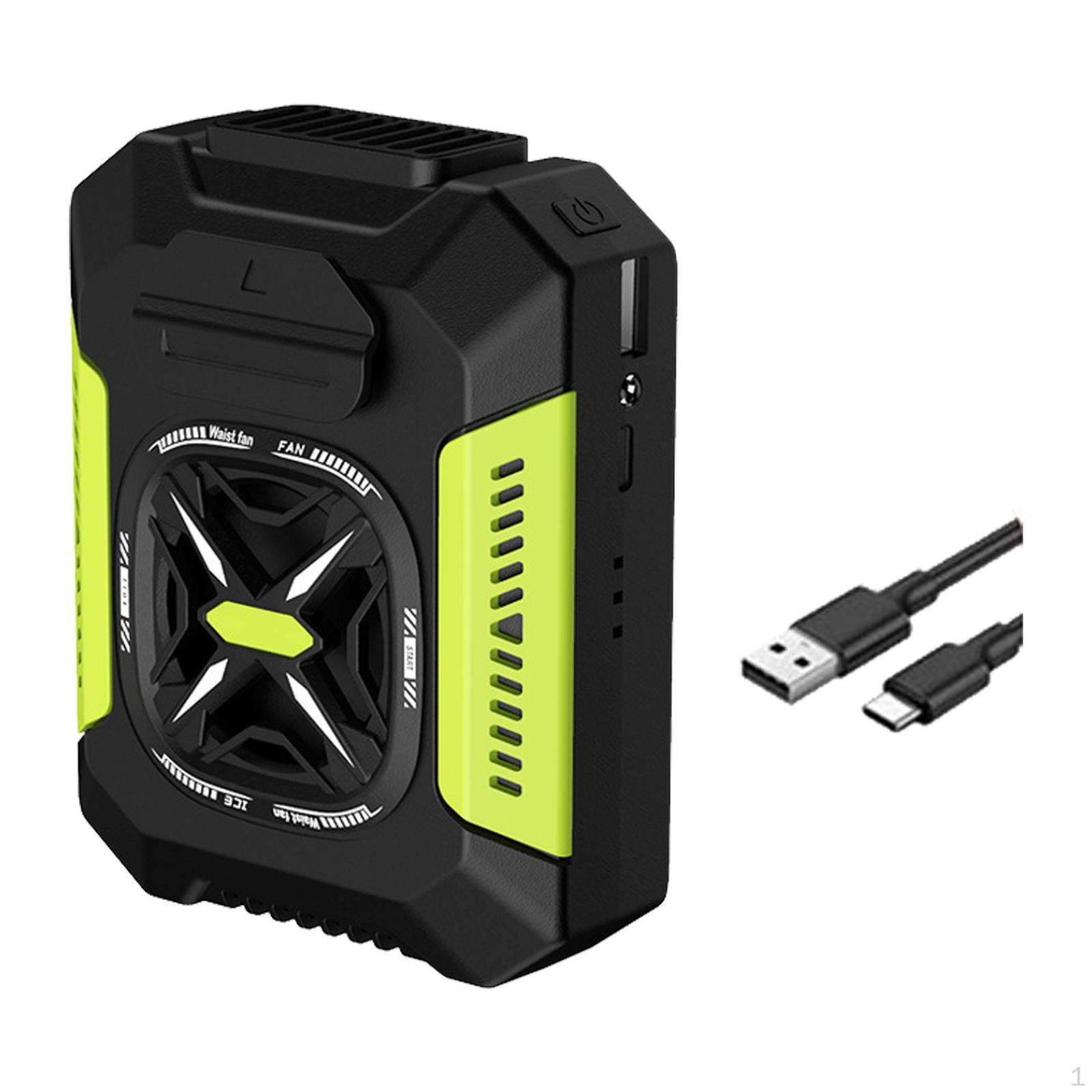 

Вентилятор с поясным зажимом Принадлежности Водонепроницаемый Мини для гостиной Дома Туризма No Belt green