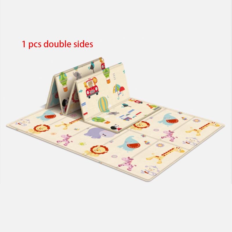 

Baby Foldable Crawling Foam Mat Living Room Cartoon Soft Blankets Sides Double Car