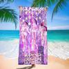 Trend Character Digital Print Double Sided Flannel Microfiber Beach Towel Quick Dry Absorbent Bath Towel