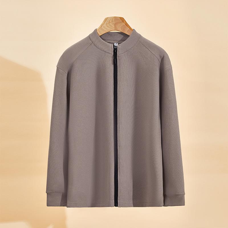 Unisex Stand Collar Fleece Jacket: Warm, Windproof, Casual Sports Top for Autumn and Winter