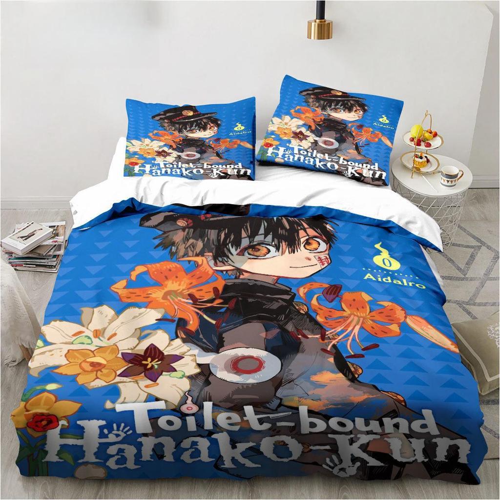 Toilet-Bound Hanako-kun 3D Printed 2/3pcs Bedding Set Duvet Covers Pillowcases Comforter Bedding Set Bedclothes Bed Linen