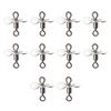 10Pcs Spin Fishing Lure Blades Plug Casting Fly Propeller Spinnerbait Prop DIY Fishing Lure Hook Bait Fishing Accessory