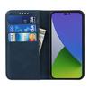 Applicable to iPhone16E mobile phone leather case 17Pro solid color calf pattern strong magnetic card wallet Xperia1 VIII