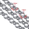 1Meter Stainless Steel Gold Plated Link Chain for Needlework DIY Men Necklace Bracelet Jewelry Making Materials Supplies No Fade