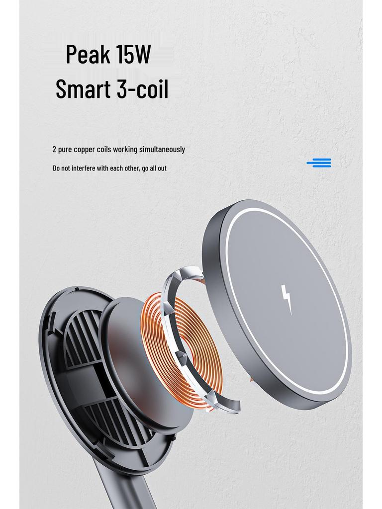 MagSafe Magnetic Wireless Charger & Stand for Phone, Earphones, and Watch