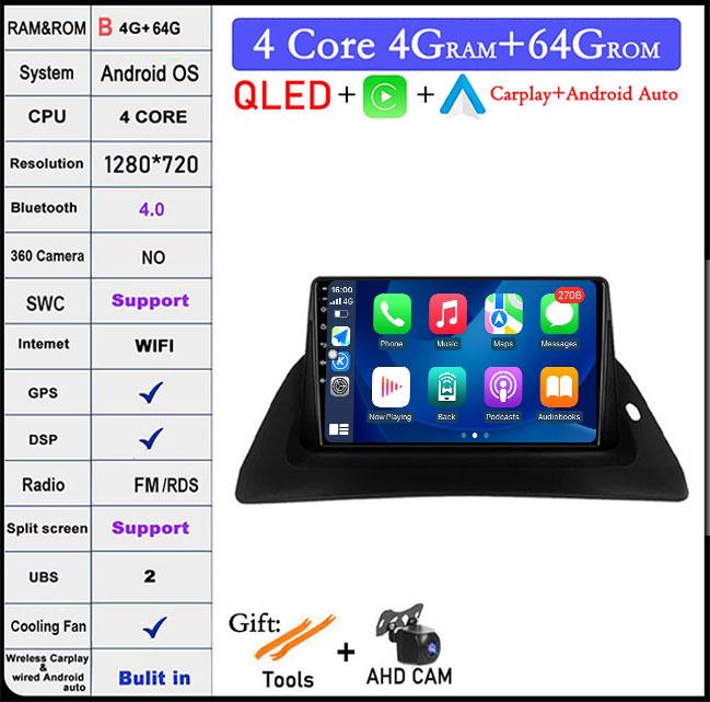 For Renault Kangoo 2009 2012 2015 2016 2017 2018 Car Radio Multimedia Video Player Navigation Android Auto