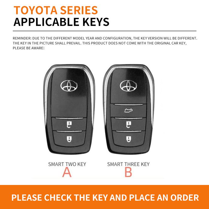 2026 Neu Für Toyota Autoschlüsselanhänger Hülle Schale für Toyota C-HR Hilux Fortuner Land Cruiser 200 Camry Corolla Crown RAV4 2023 2